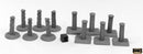 Reaper Bones Black: Bollards (12) 49004 RPG - Miniatures