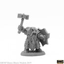 Reaper Bones Black: Dark Dwarf Striker 44107 RPG - Miniatures