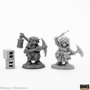 Reaper Bones Black: Deep Gnome Heroes (2) 44047 RPG - Miniatures