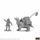Reaper Bones Black: Dreadmere Tortoise & Drayman 44053 RPG - Miniatures