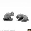 Reaper Bones Black: Giant Maggots (2) 44105 RPG - Miniatures