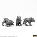 Reaper Bones Black: Hell Hounds (3) 44100 RPG - Miniatures