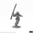 Reaper Bones Black: Jade Fire Spearman 44094 RPG - Miniatures