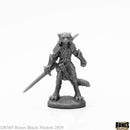 Reaper Bones Black: Mal, Catfolk Warrior 44117 RPG - Miniatures