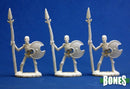 Reaper Bones: Skeletal Spearmen (3) 77001 RPG - Miniatures