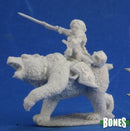 Reaper Bones: Ursula, Dwarven Bear Rider 77353 RPG - Miniatures