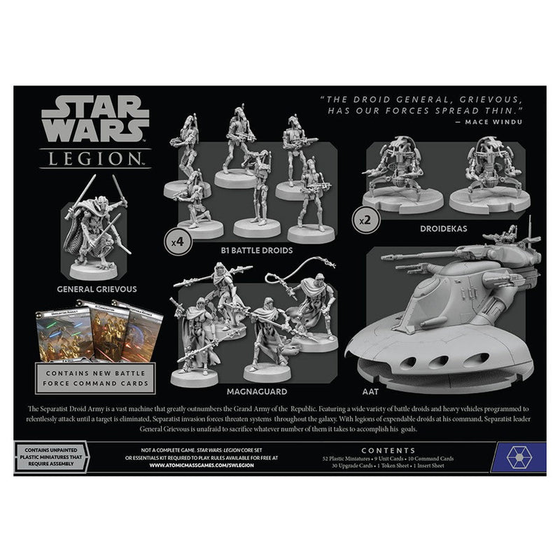 Star Wars Legion Separatist Invasion Battle Force Starter Miniatures - Models