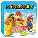 Super Mario Checkers and Tic - Tac - Toe Board Games - New