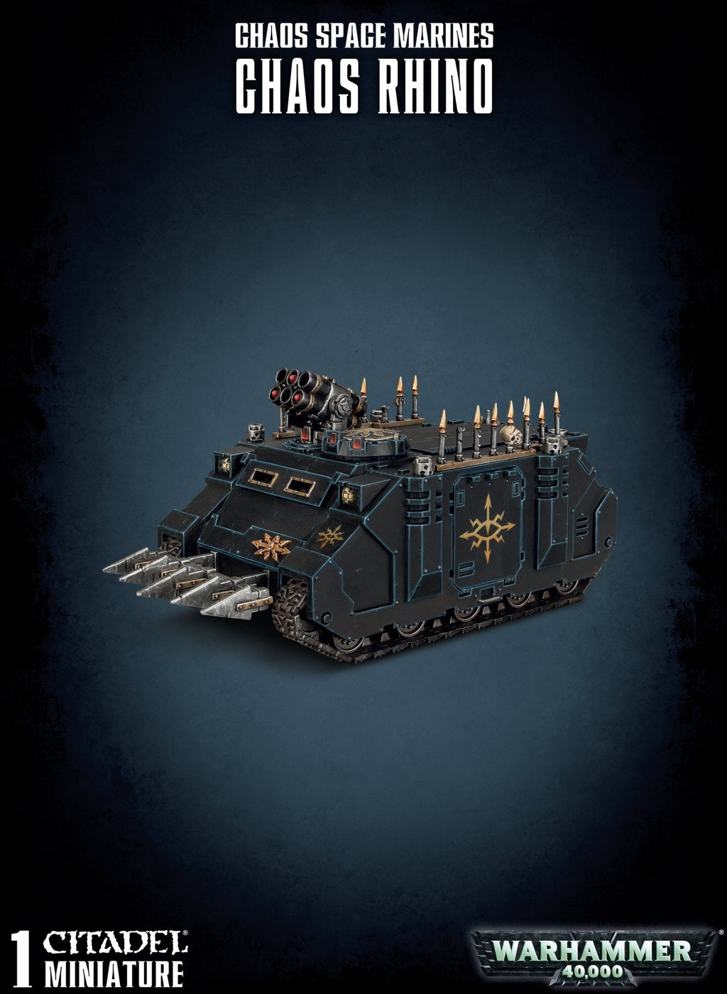 Warhammer 40K Chaos Space Marines Rhino Miniatures Models warhammer-40k-chaos-space-marines-rhino-miniatures-models