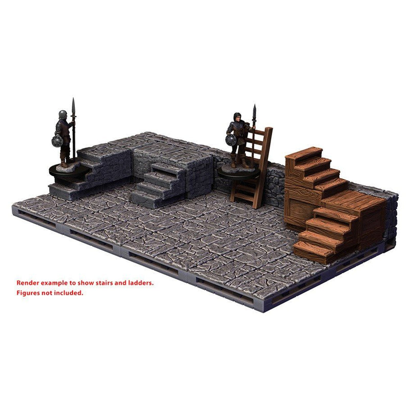 WarLock Tiles: Stairs & Ladders RPG - Miniatures