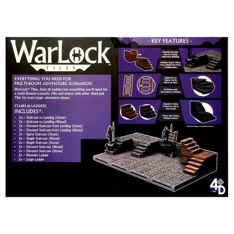 WarLock Tiles: Stairs & Ladders RPG - Miniatures