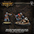 Warmachine: Khador Winter Guard Mortar Crew Miniatures - Models